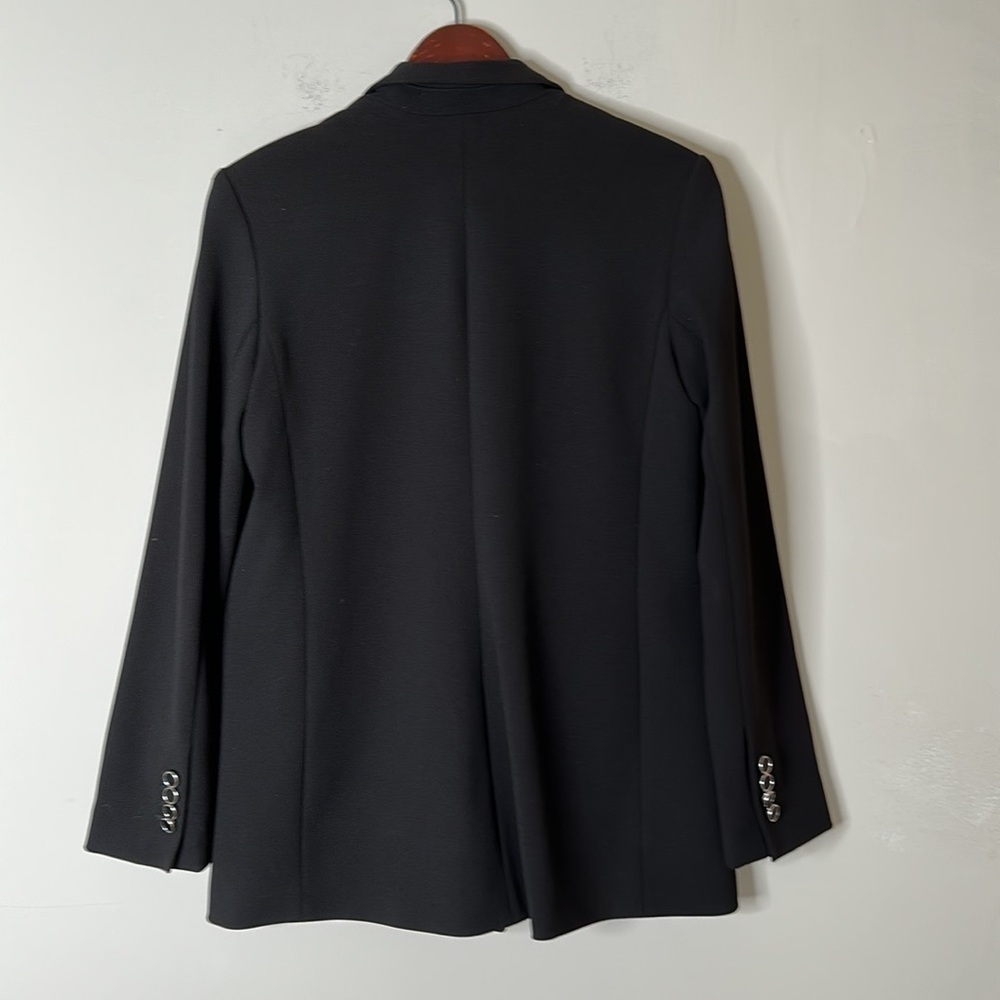 EXPRESS Black Double Breasted Women’s Zip jacket Blazer size Medium - Picture 3 of 4